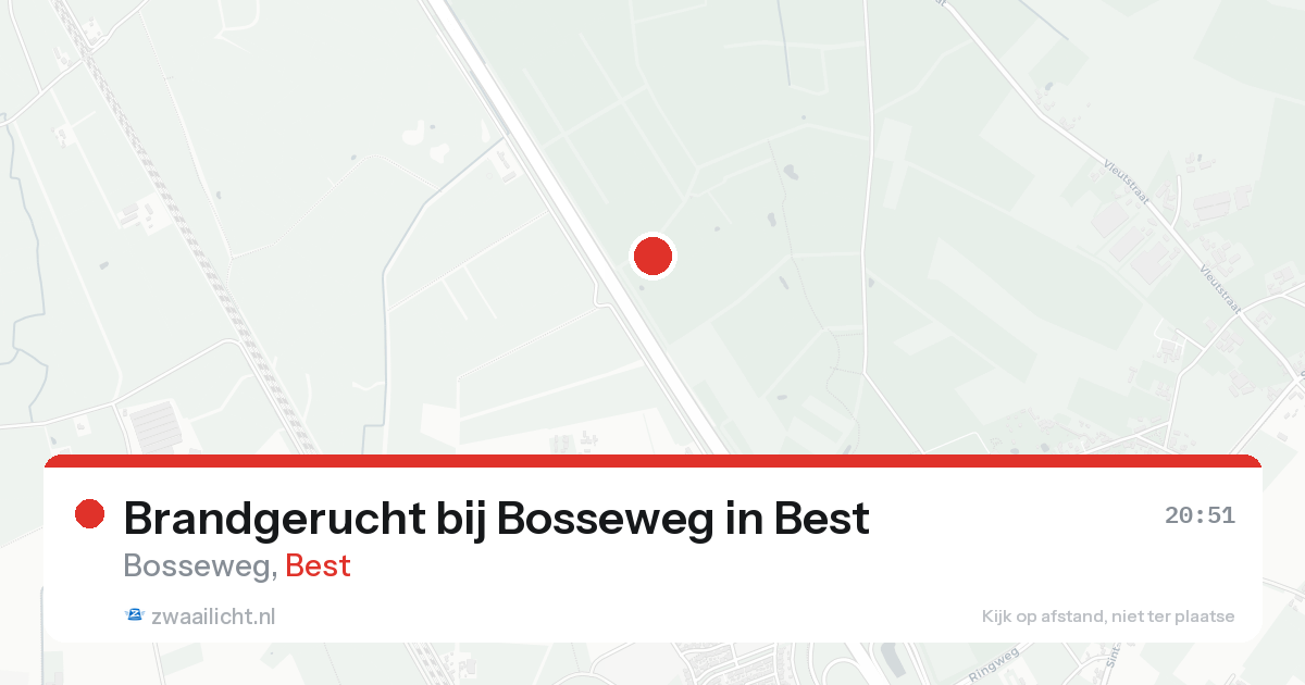 Brandgerucht bij Bosseweg in Best — 19 aug 2026