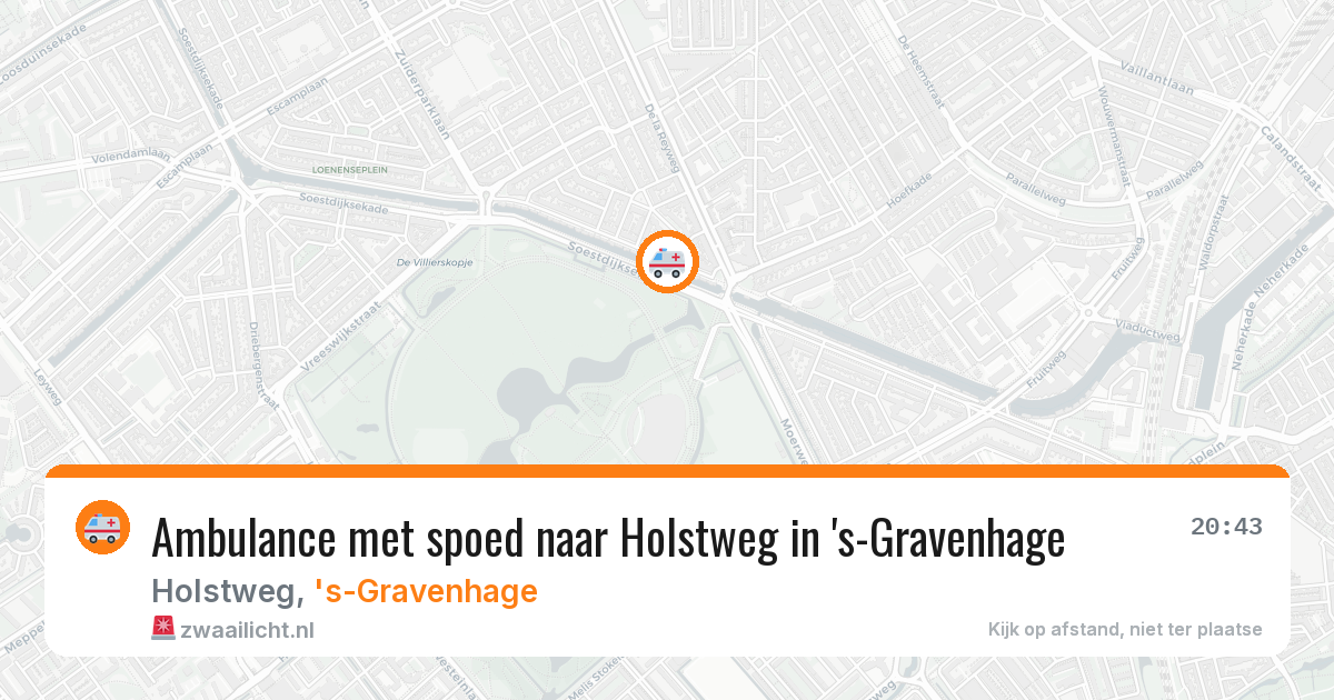 Ambulance met spoed naar Holstweg in 's-Gravenhage — 30 mei 2026