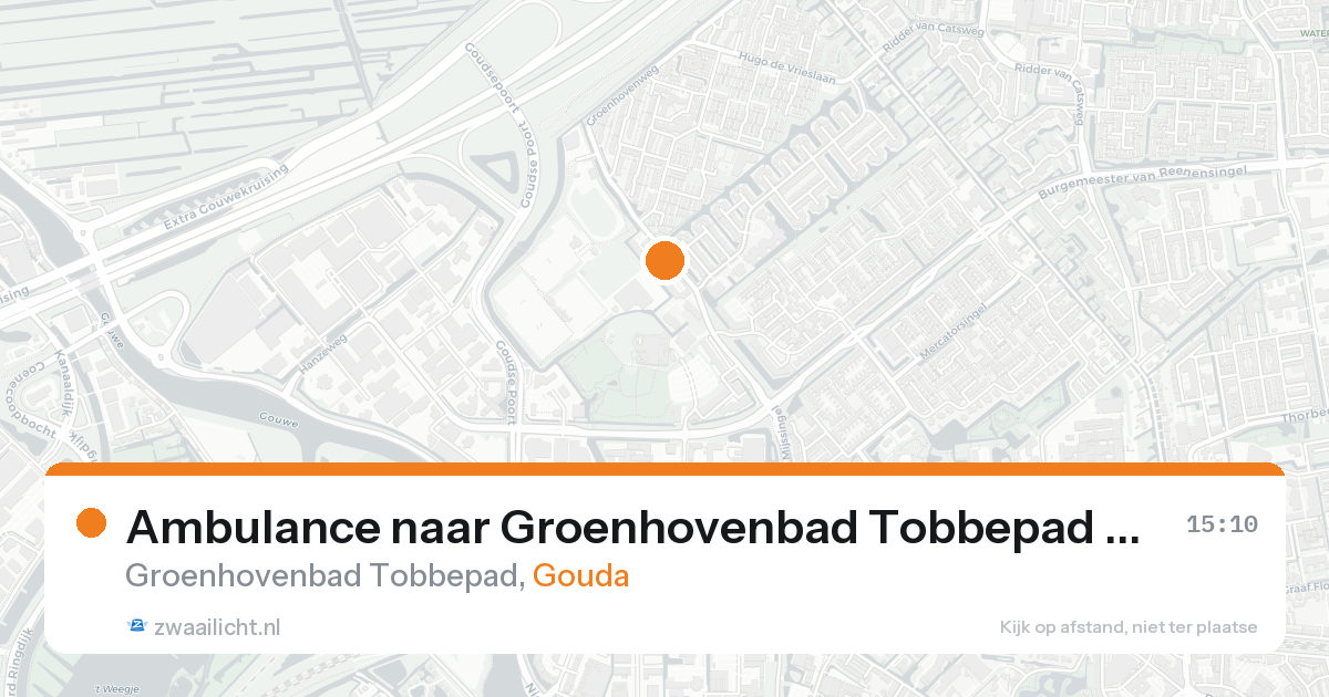 Ambulance naar Groenhovenbad Tobbepad in Gouda — 7 feb 2026