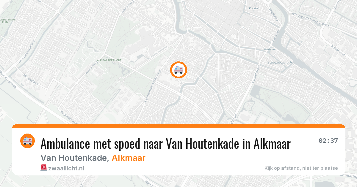 Ambulance met spoed naar Van Houtenkade in Alkmaar — 3 apr 2026
