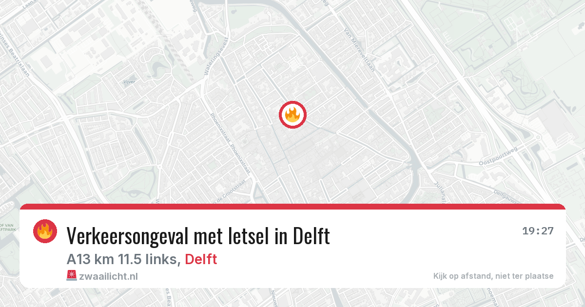 Verkeersongeval met letsel in Delft — 4 jul 2026