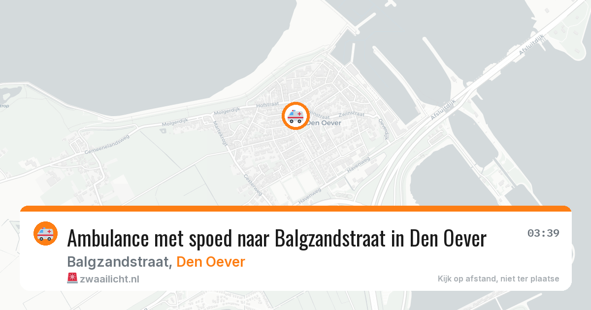 Ambulance met spoed naar Balgzandstraat in Den Oever — 11 feb 2026