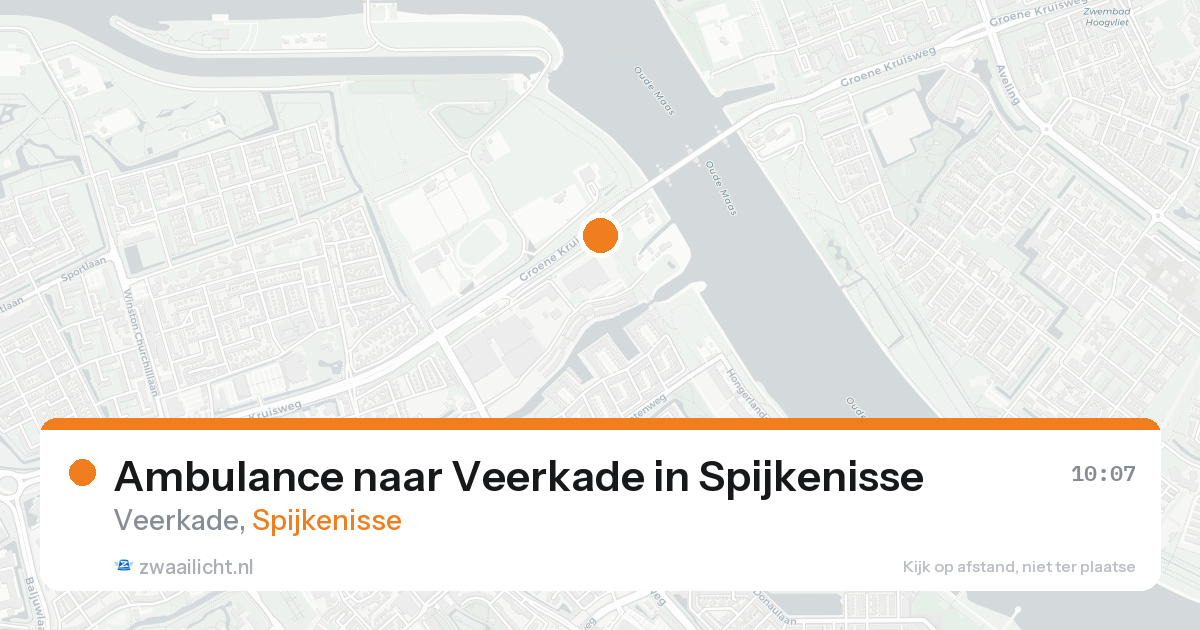 Ambulance naar Veerkade in Spijkenisse — 20 aug 2026
