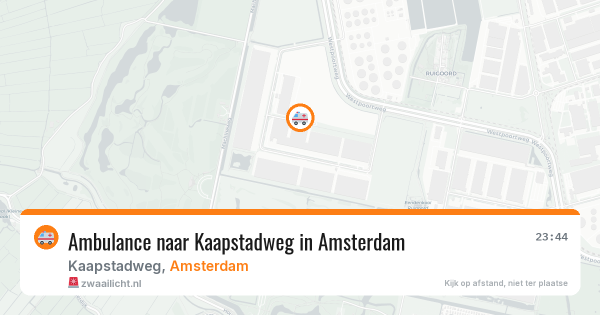 Ambulance naar Kaapstadweg in Amsterdam — 5 mrt 2026