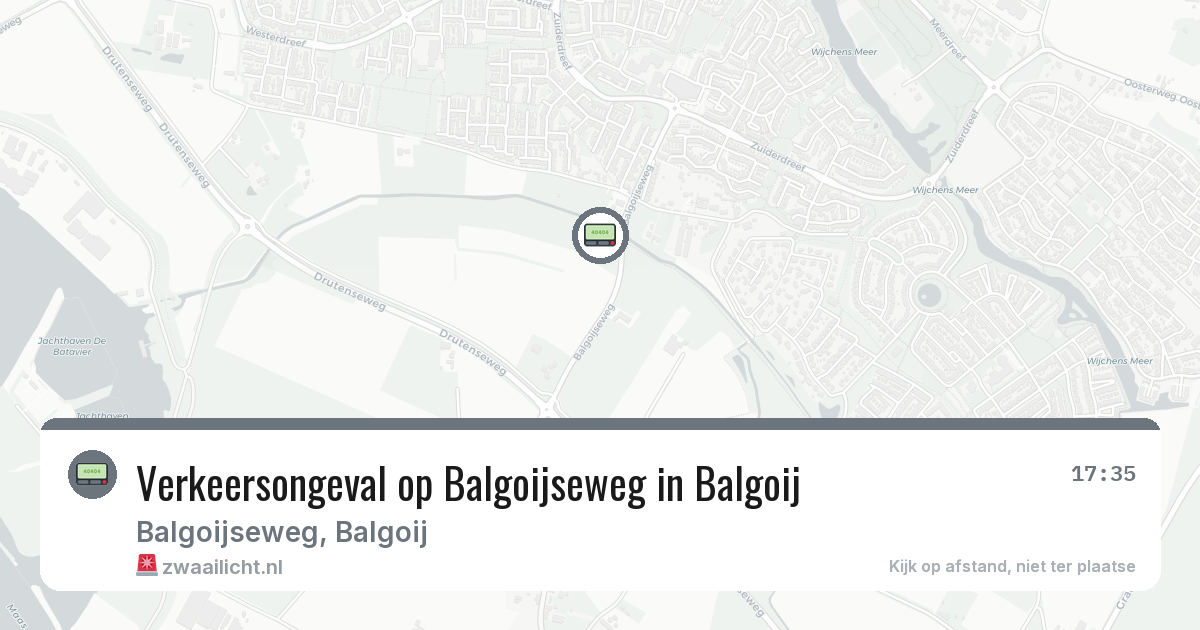 Verkeersongeval op Balgoijseweg in Balgoij — 22 jun 2026