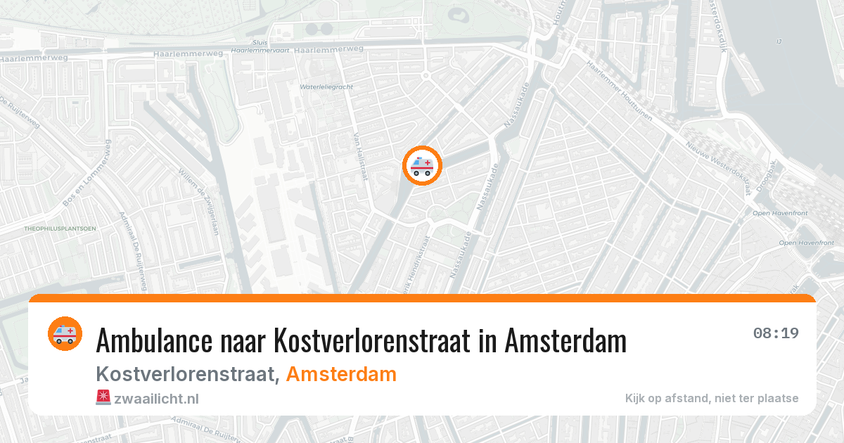 Ambulance naar Kostverlorenstraat in Amsterdam — 17 jun 2026