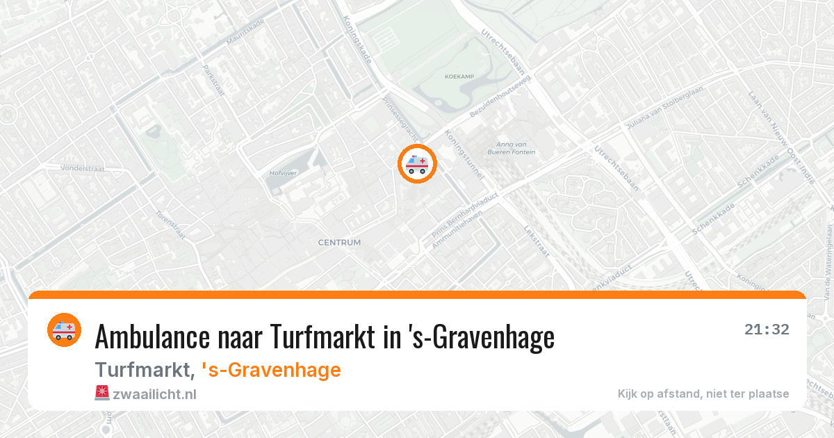 Ambulance naar Turfmarkt in 's-Gravenhage — 28 feb 2026