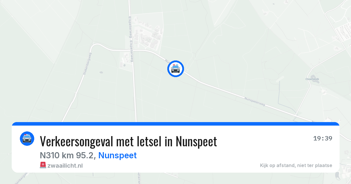 Verkeersongeval met letsel in Nunspeet — 28 mei 2026