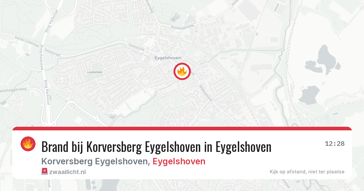 Brand bij Korversberg Eygelshoven in Eygelshoven — 29 jan 2026