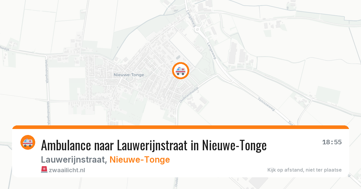 Ambulance naar Lauwerijnstraat in Nieuwe-Tonge — 29 jan 2026