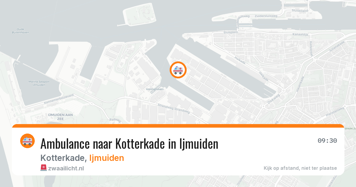 Ambulance naar Kotterkade in Ijmuiden — 7 apr 2026
