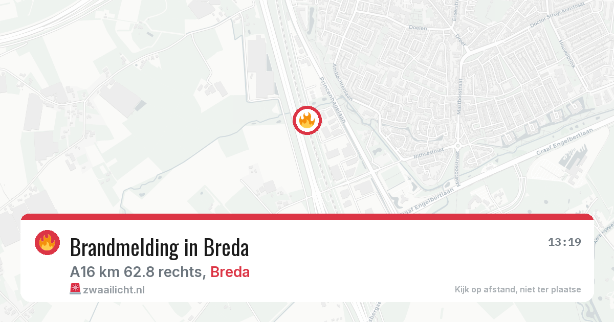 Brandmelding in Breda — 12 aug 2026