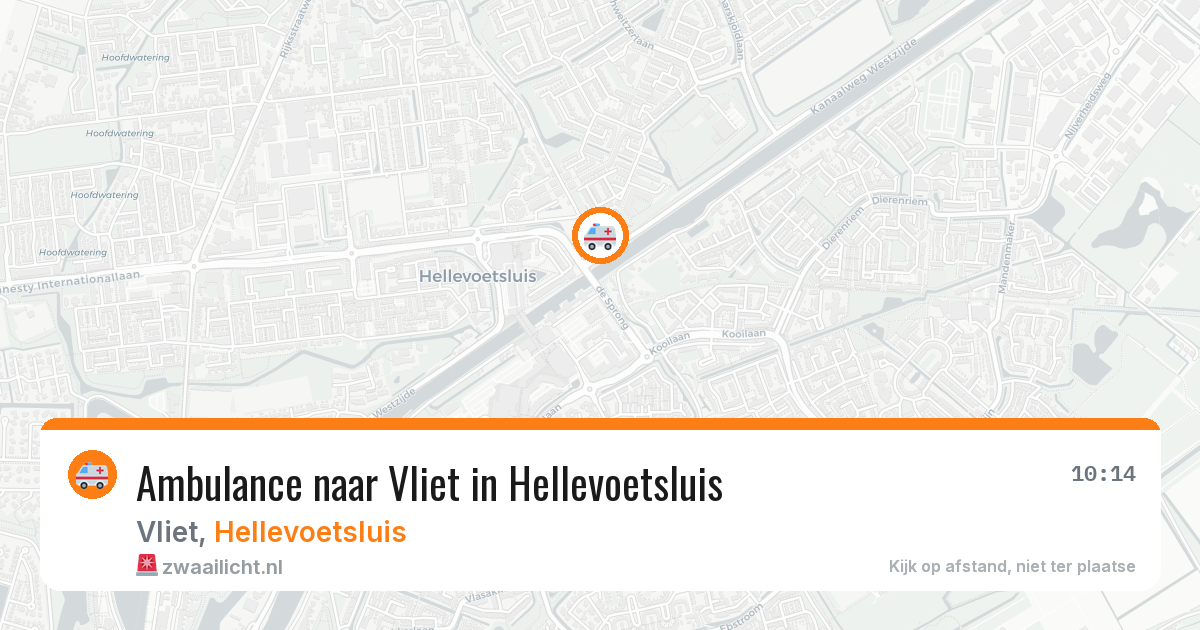 Ambulance naar Vliet in Hellevoetsluis — 16 jun 2026