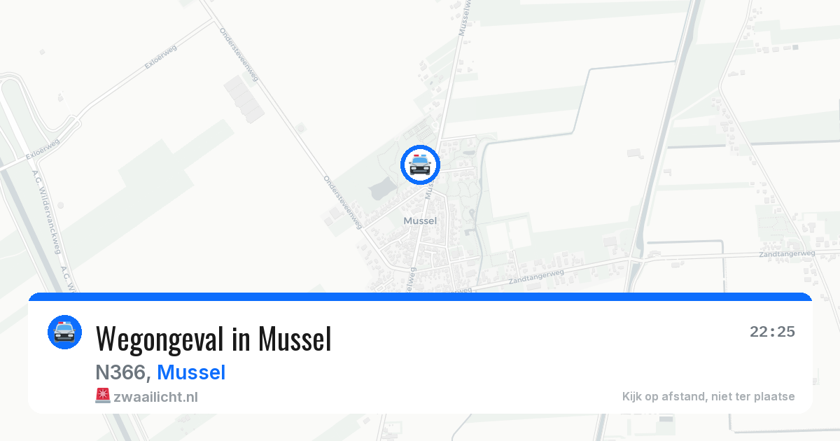 Wegongeval in Mussel — 7 mei 2026