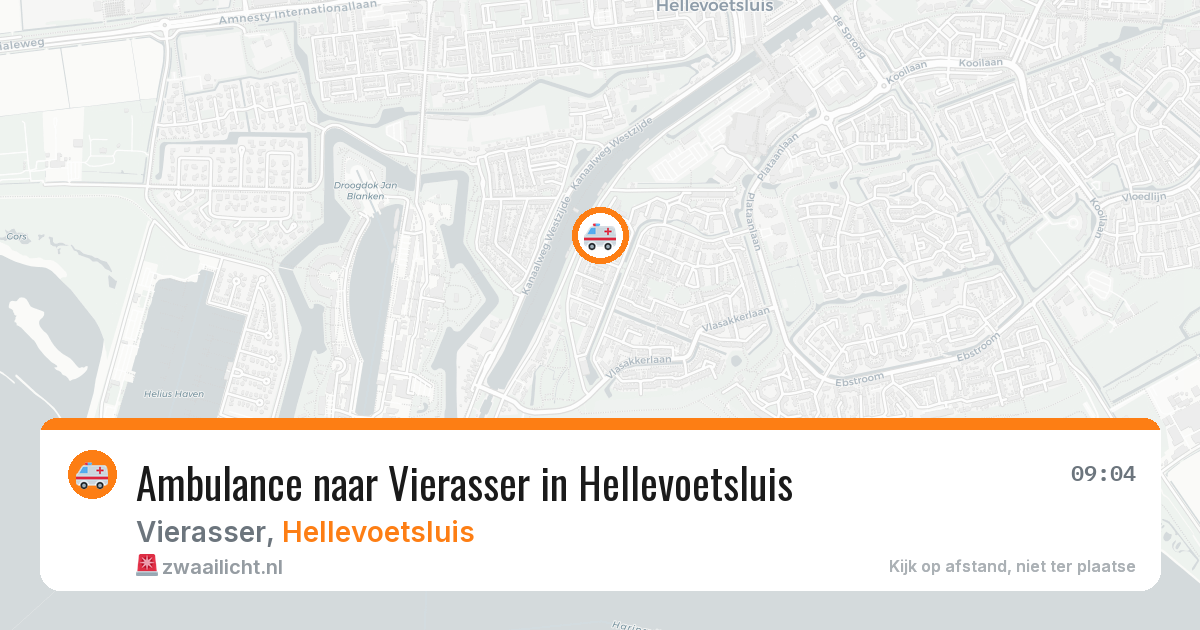 Ambulance naar Vierasser in Hellevoetsluis — 13 aug 2026