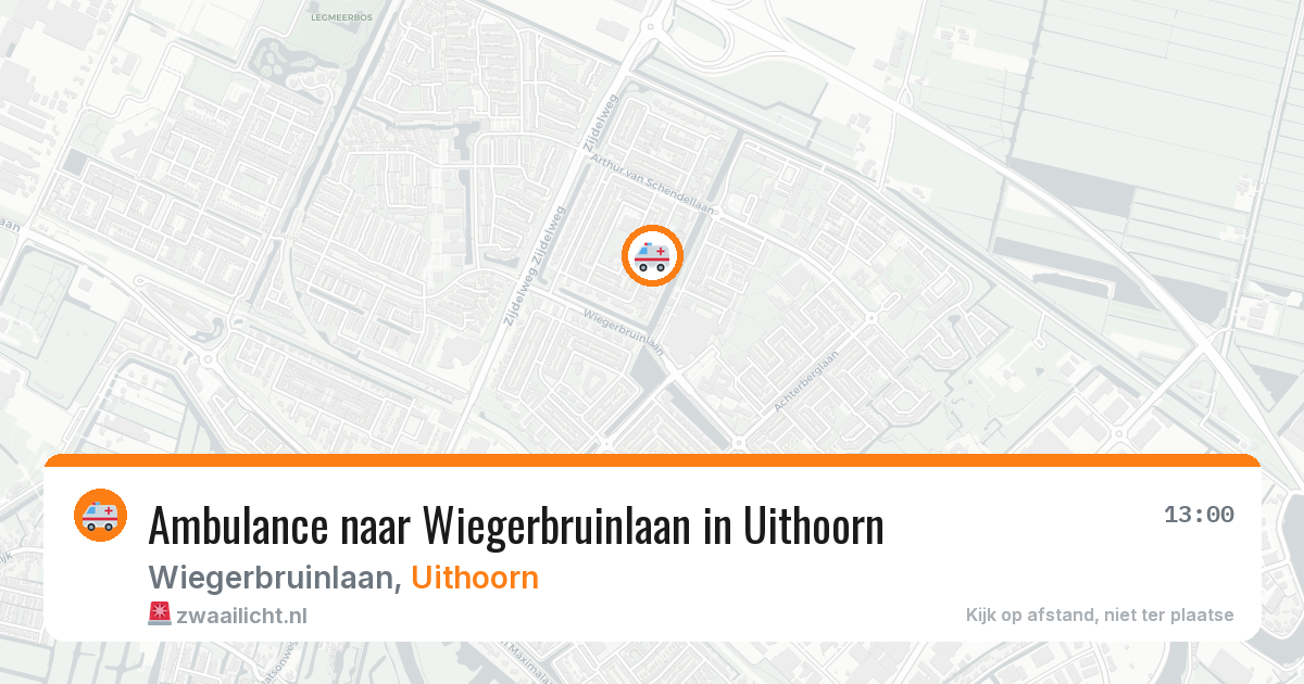 Ambulance naar Wiegerbruinlaan in Uithoorn — 12 jun 2026