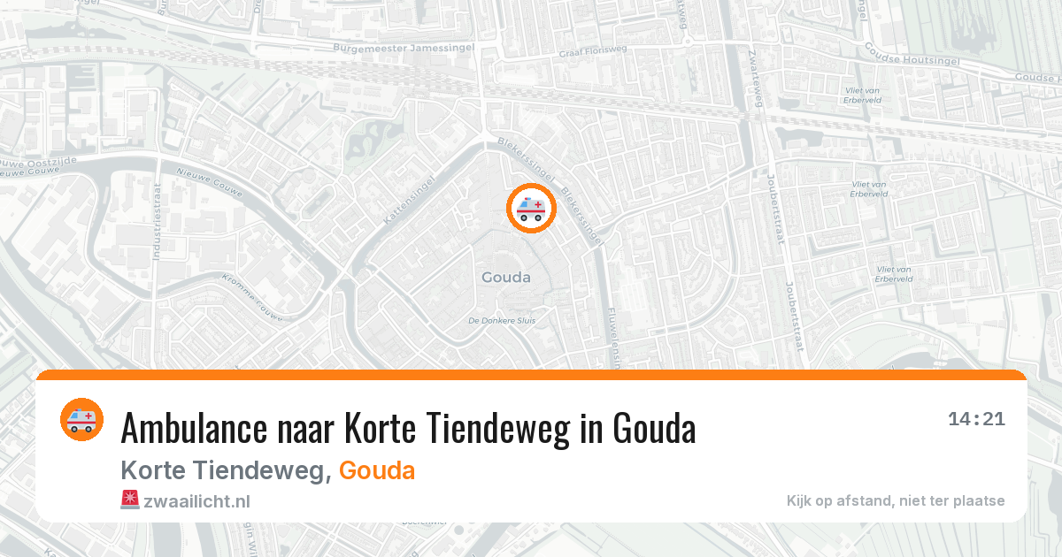 Ambulance naar Korte Tiendeweg in Gouda — 21 mei 2026