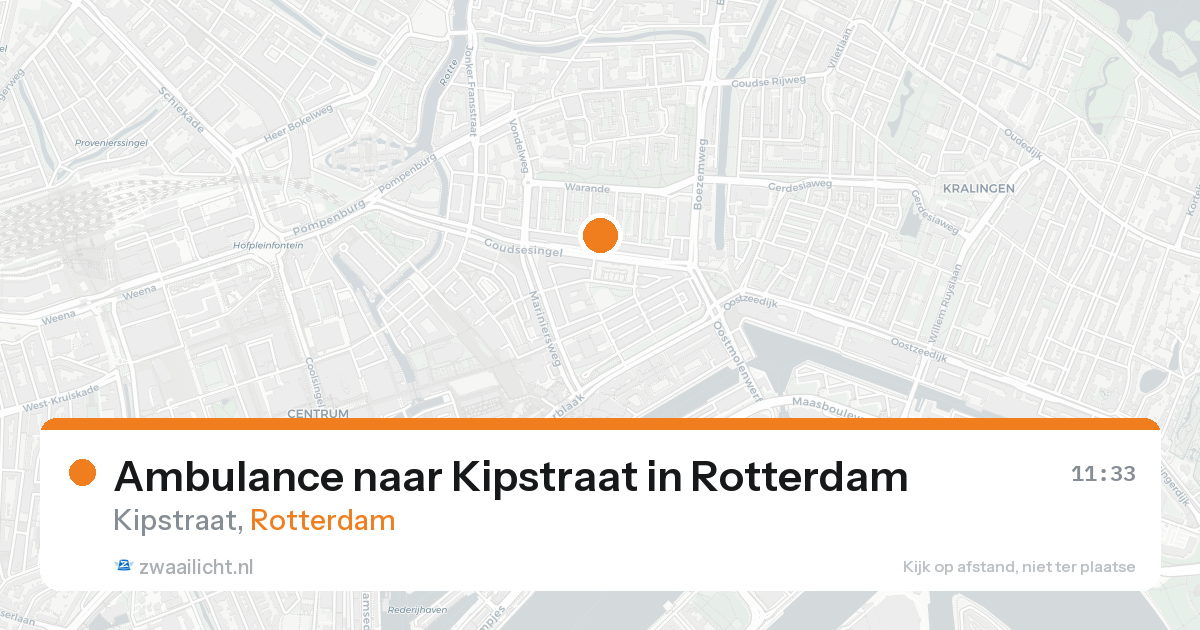 Ambulance naar Kipstraat in Rotterdam — 21 aug 2026