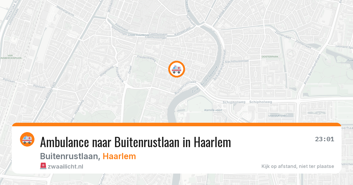 Ambulance naar Buitenrustlaan in Haarlem — 18 mei 2026