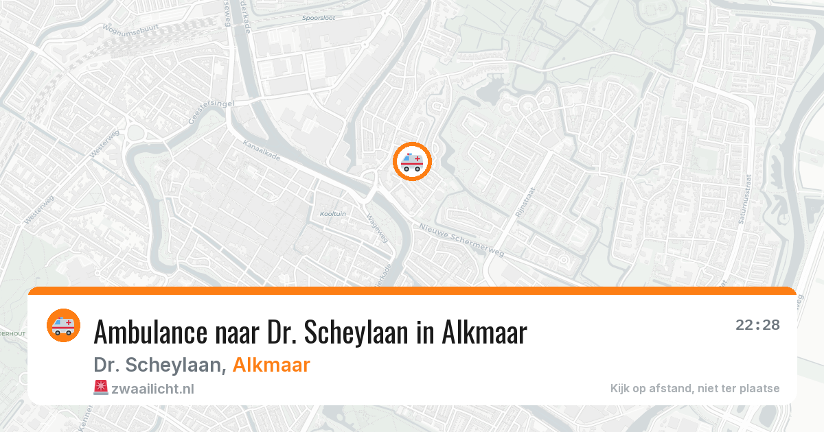 Ambulance naar Dr. Scheylaan in Alkmaar — 9 jul 2026
