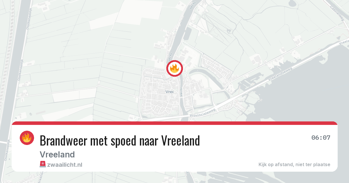 Brandweer met spoed naar Vreeland — 2 feb 2026 | 🚨 Zwaailicht.nl