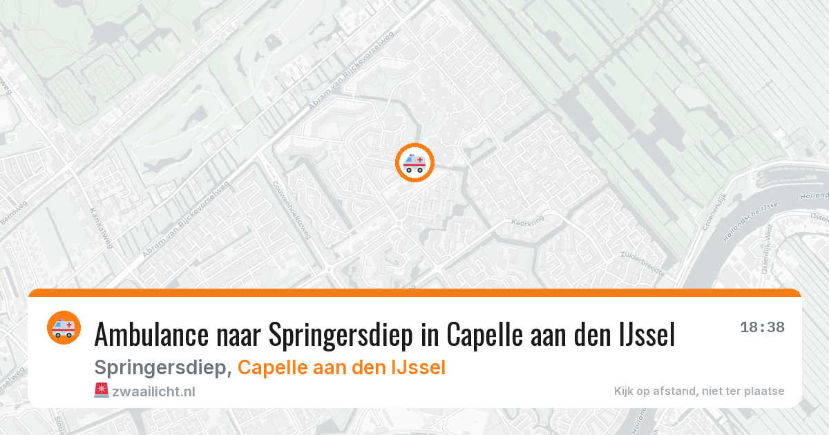 Ambulance naar Springersdiep in Capelle aan den IJssel — 17 jun 2026