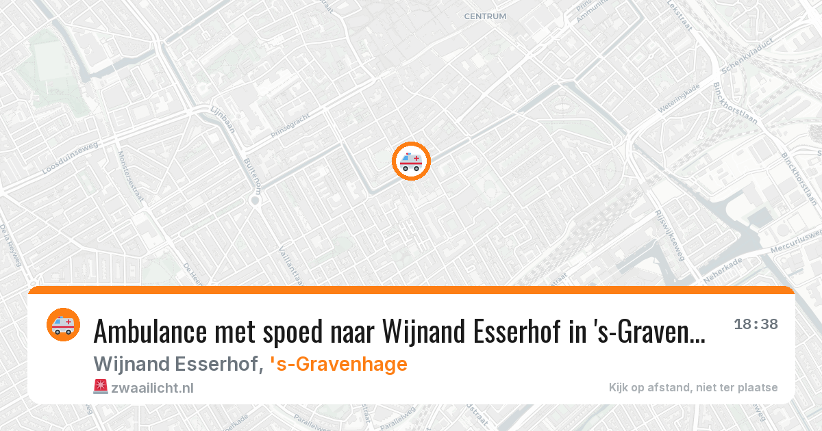 Ambulance met spoed naar Wijnand Esserhof in 's-Gravenhage — 20 jul 2026