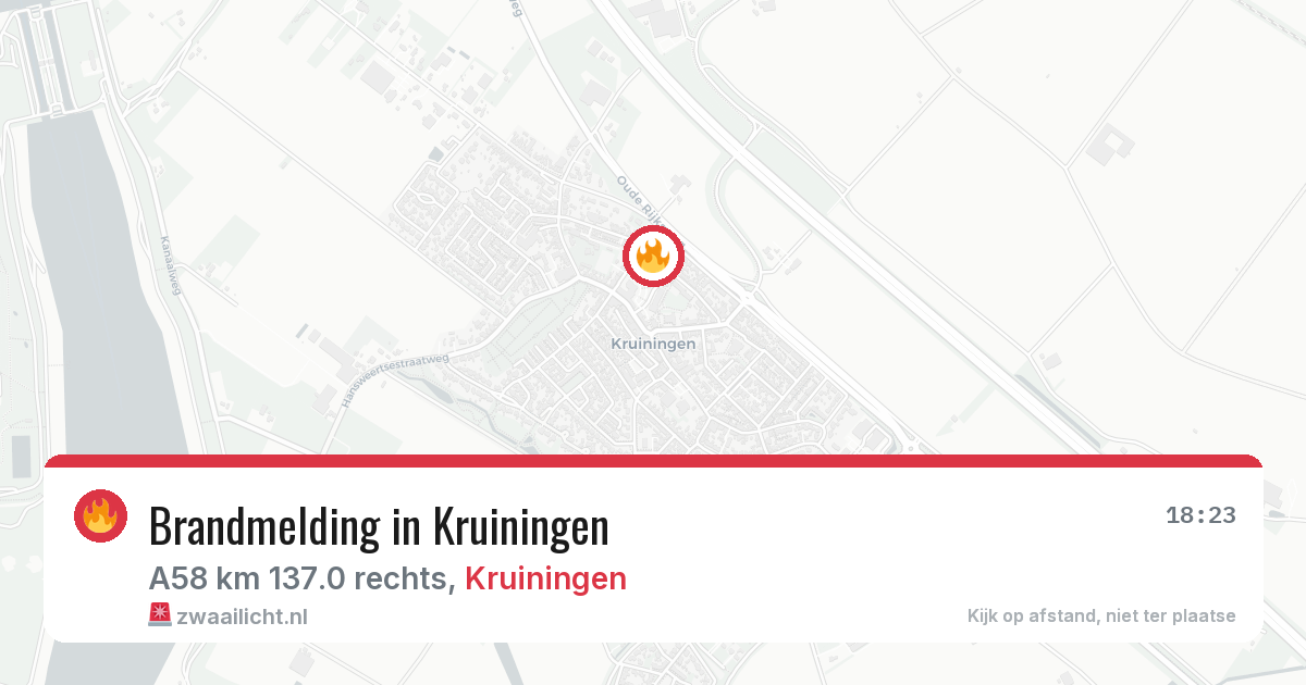 Brandmelding in Kruiningen — 16 apr 2026