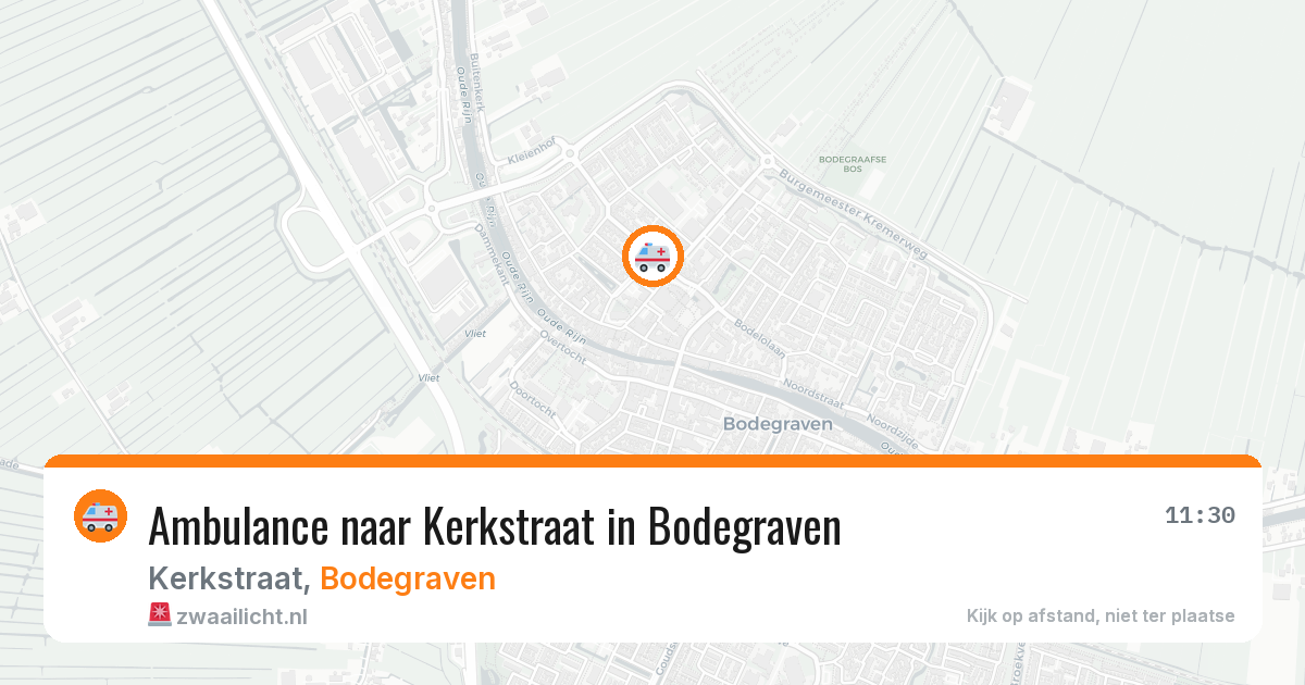 Ambulance naar Kerkstraat in Bodegraven — 5 jul 2026