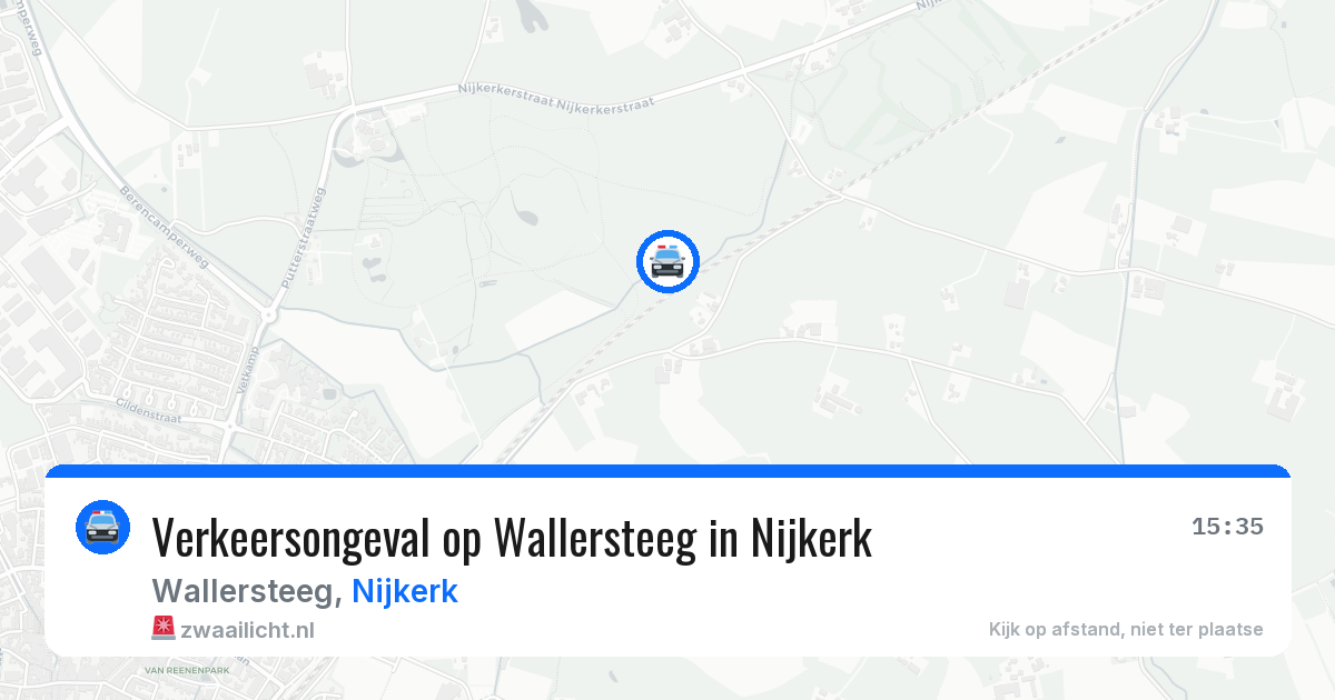 Verkeersongeval op Wallersteeg in Nijkerk — 5 apr 2026