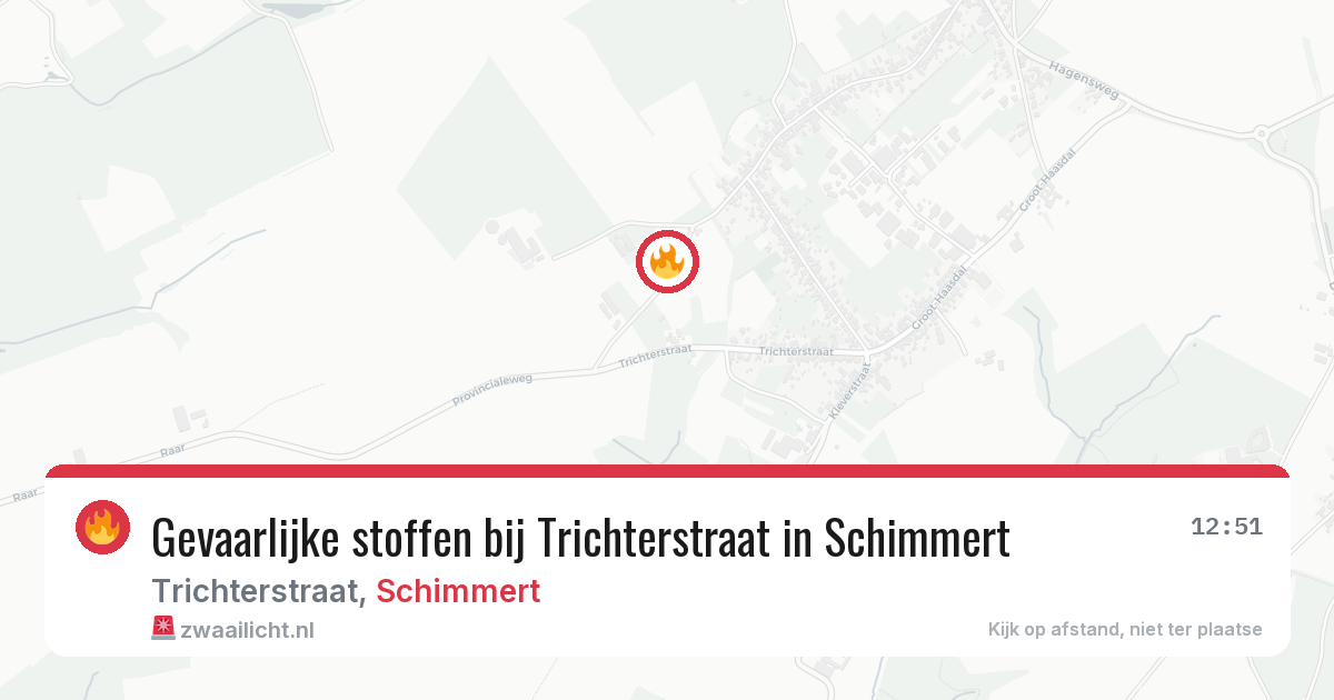 Gevaarlijke stoffen bij Trichterstraat in Schimmert — 18 feb 2026