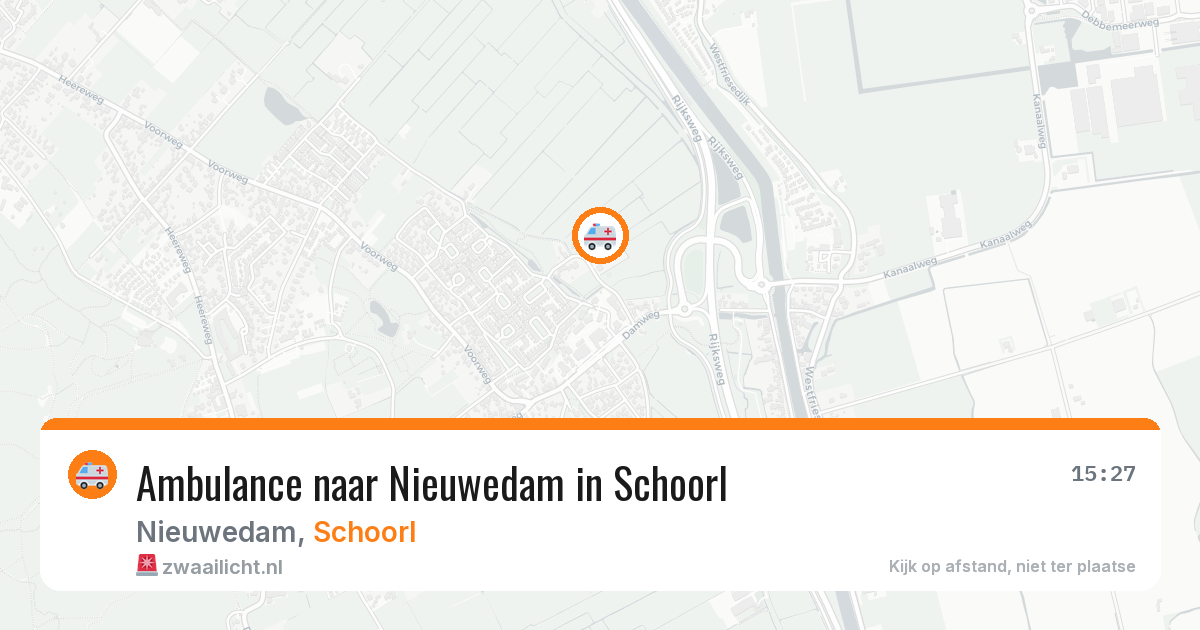 Ambulance naar Nieuwedam in Schoorl — 4 apr 2026