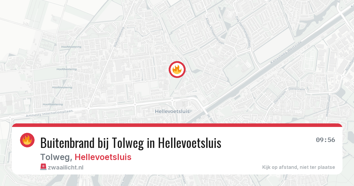 Buitenbrand bij Tolweg in Hellevoetsluis — 29 jan 2026