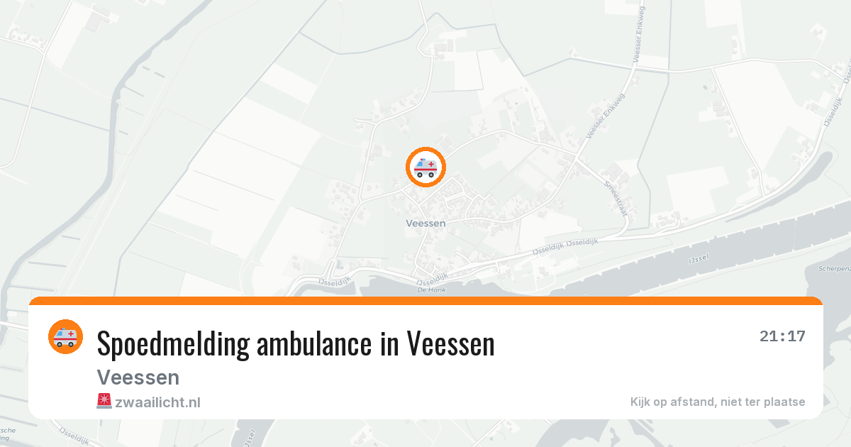Spoedmelding ambulance in Veessen — 25 jun 2026