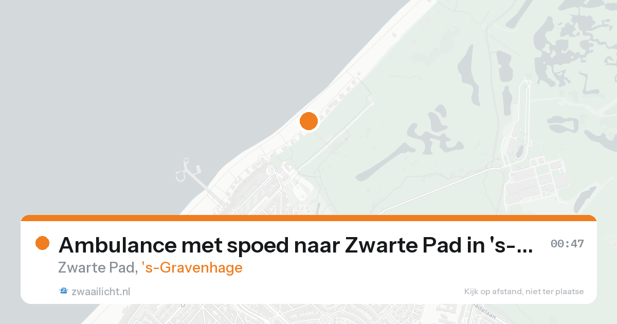 Ambulance met spoed naar Zwarte Pad in 's-Gravenhage — 16 aug 2026