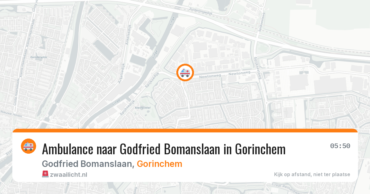 Ambulance naar Godfried Bomanslaan in Gorinchem — 2 jun 2026