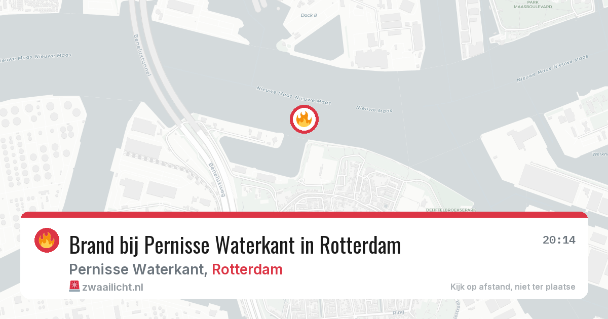 Brand bij Pernisse Waterkant in Rotterdam — 29 apr 2026