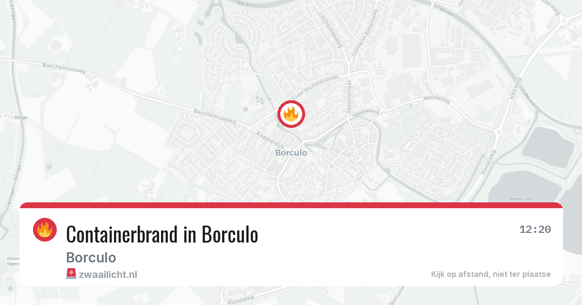 Containerbrand in Borculo — 27 jun 2026