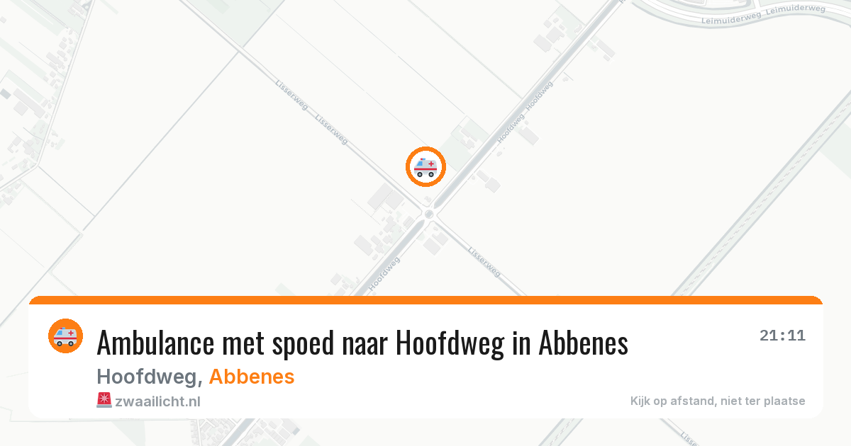 Ambulance met spoed naar Hoofdweg in Abbenes — 28 jul 2026