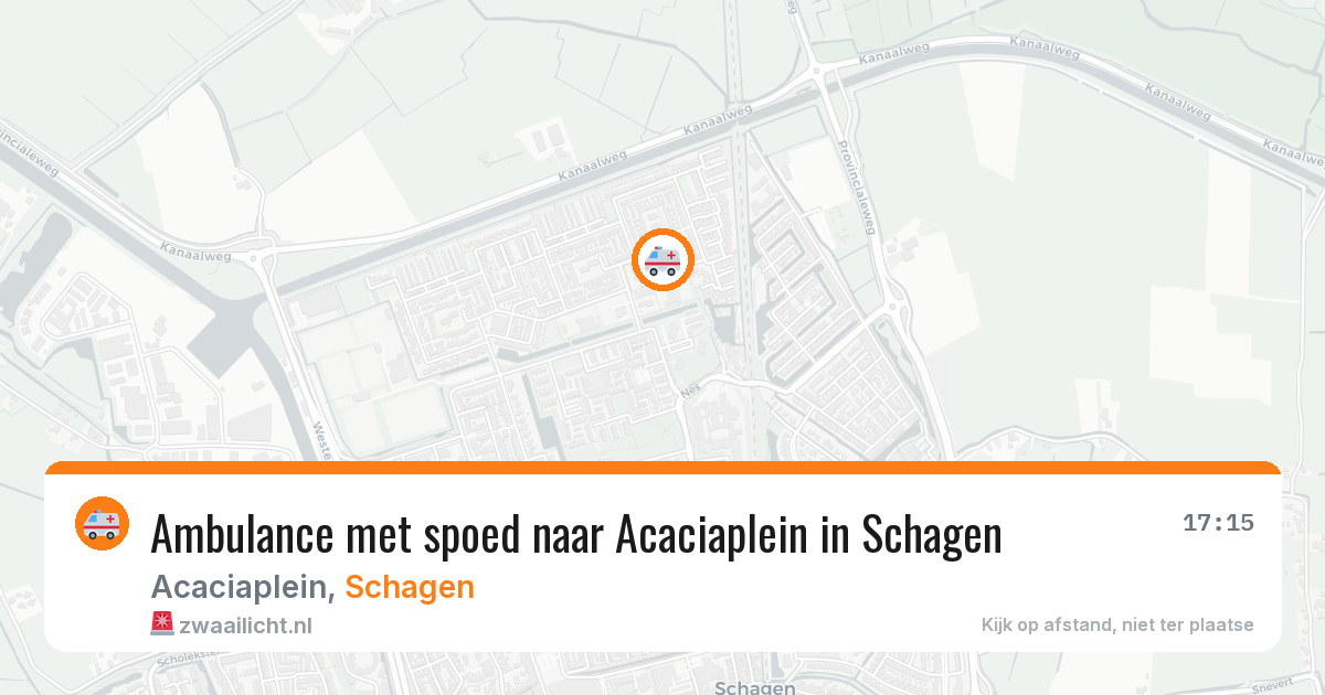 Ambulance met spoed naar Acaciaplein in Schagen — 26 apr 2026