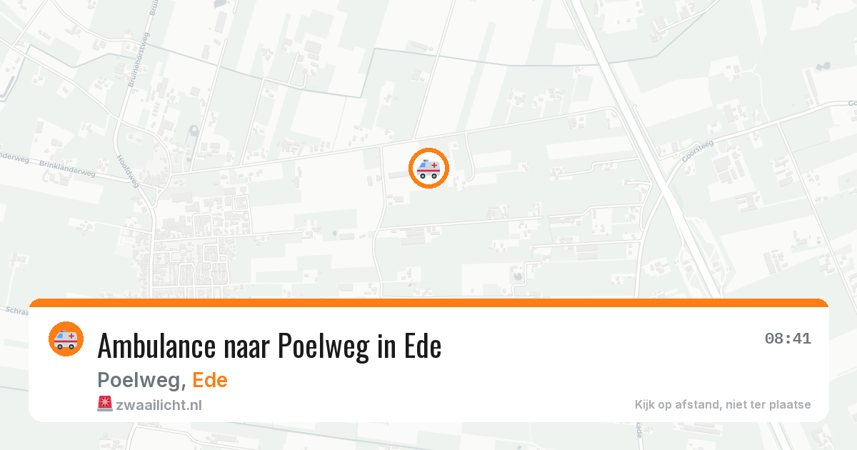 Ambulance naar Poelweg in Ede — 12 aug 2026