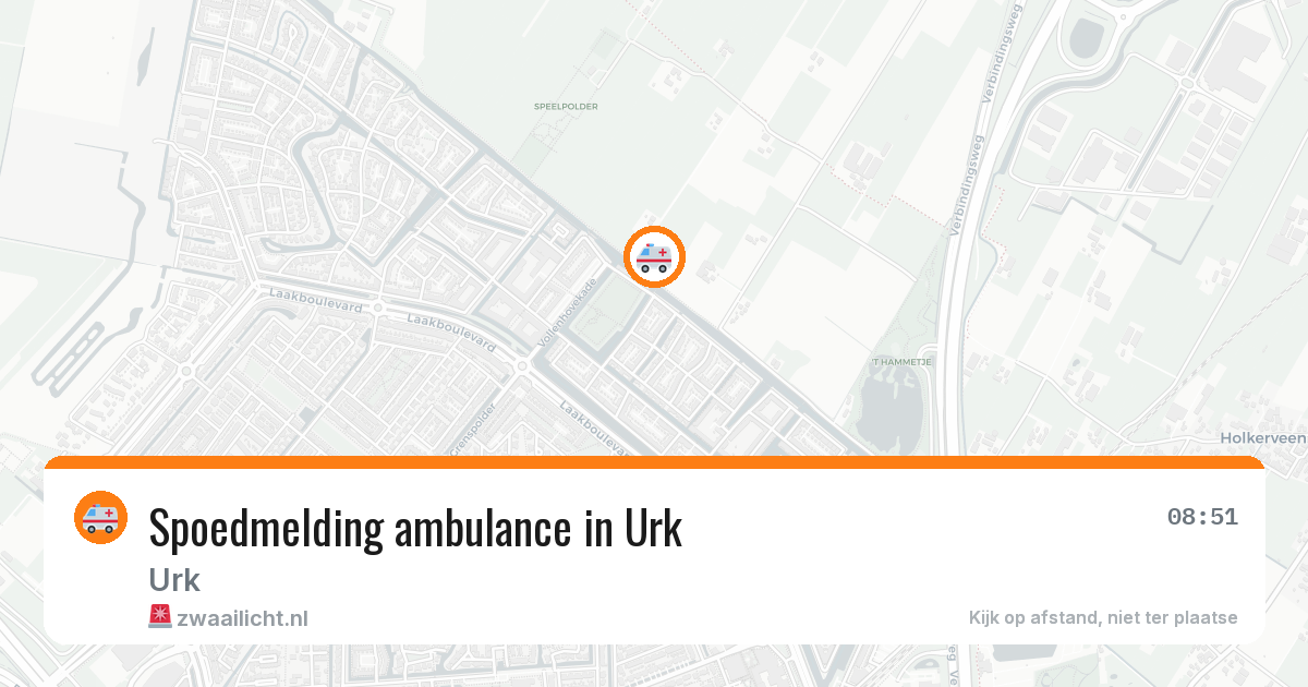 Spoedmelding ambulance in Urk — 21 jan 2026