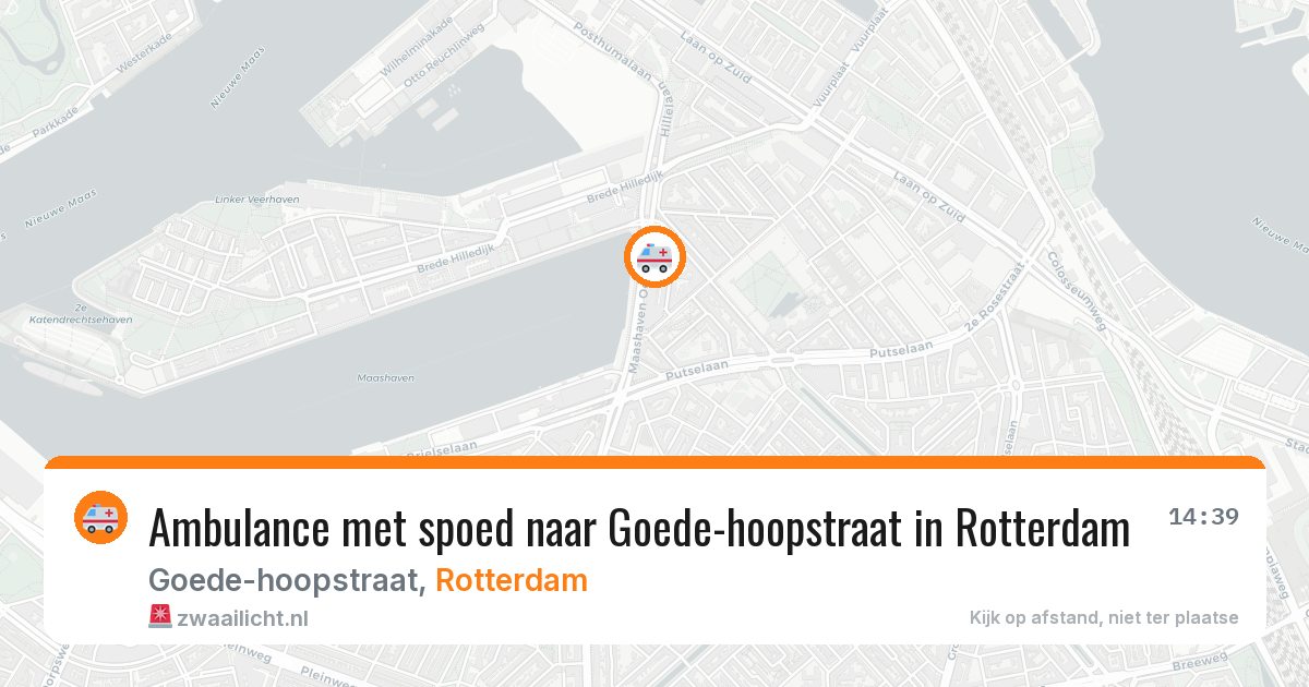 Ambulance met spoed naar Goede-hoopstraat in Rotterdam — 8 feb 2026