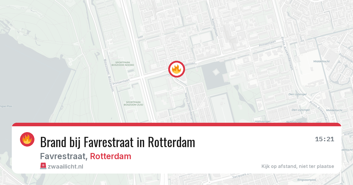 Brand bij Favrestraat in Rotterdam — 31 mrt 2026