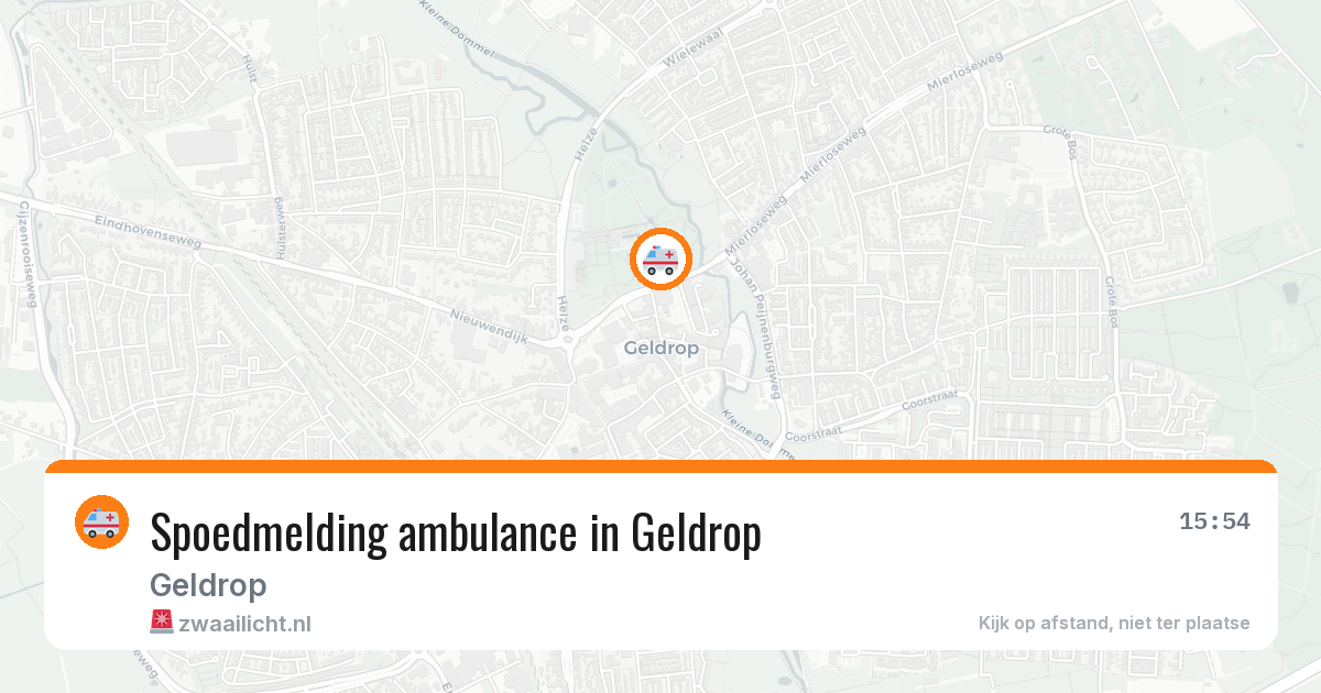 Spoedmelding ambulance in Geldrop — 16 jun 2026
