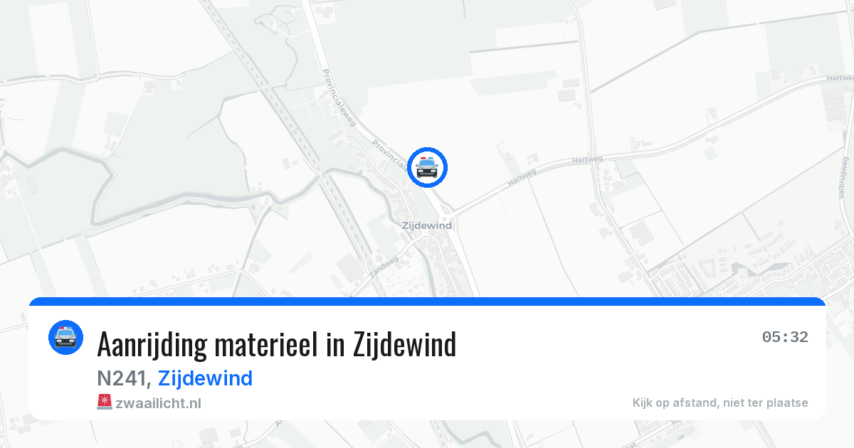 Aanrijding materieel in Zijdewind — 25 mei 2026