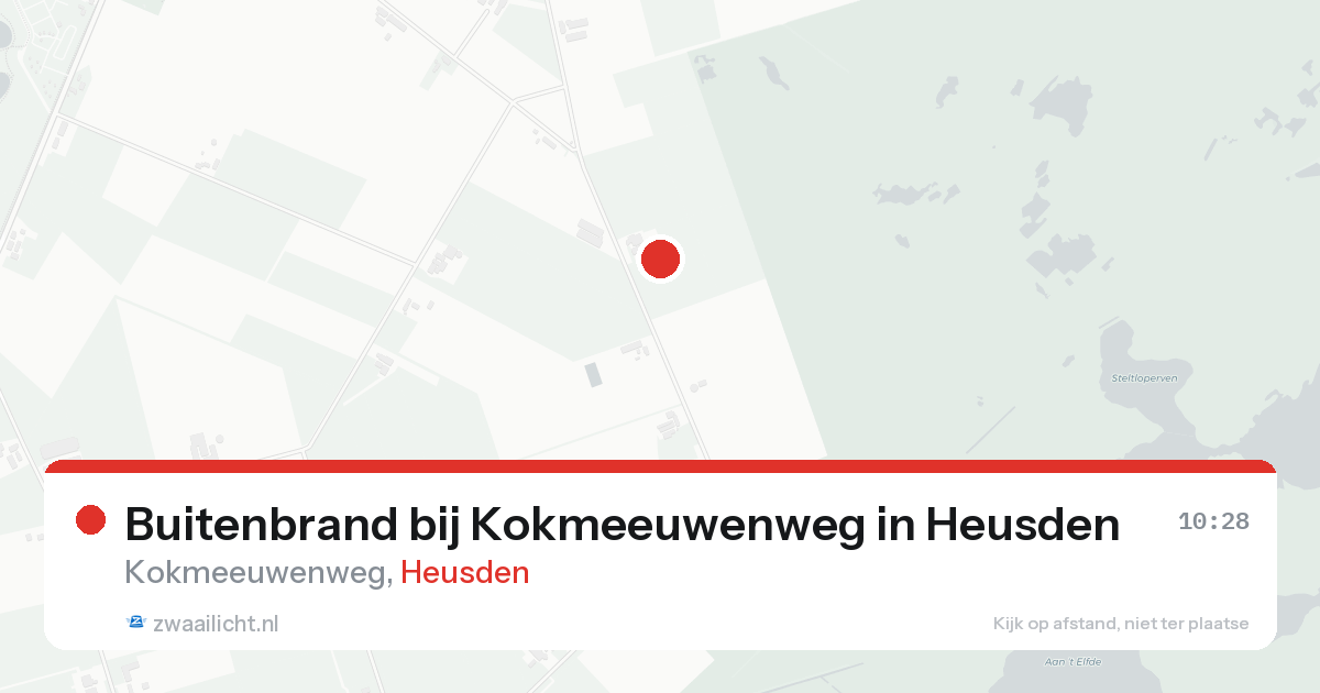 Buitenbrand bij Kokmeeuwenweg in Heusden — 13 aug 2026