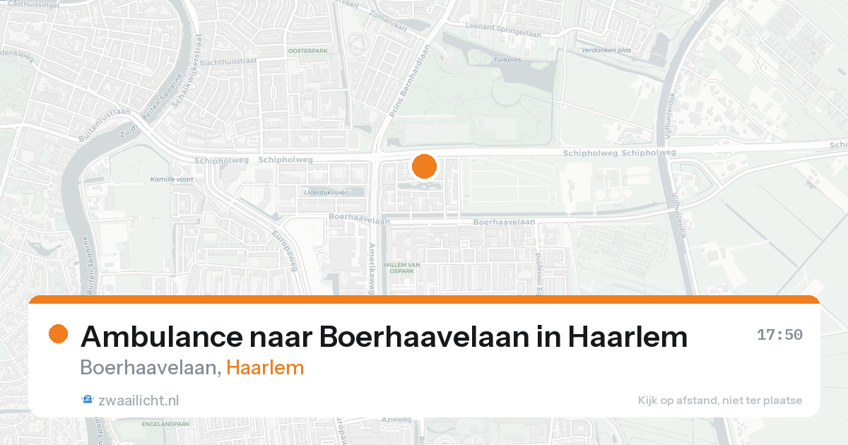 Ambulance naar Boerhaavelaan in Haarlem — 16 aug 2026
