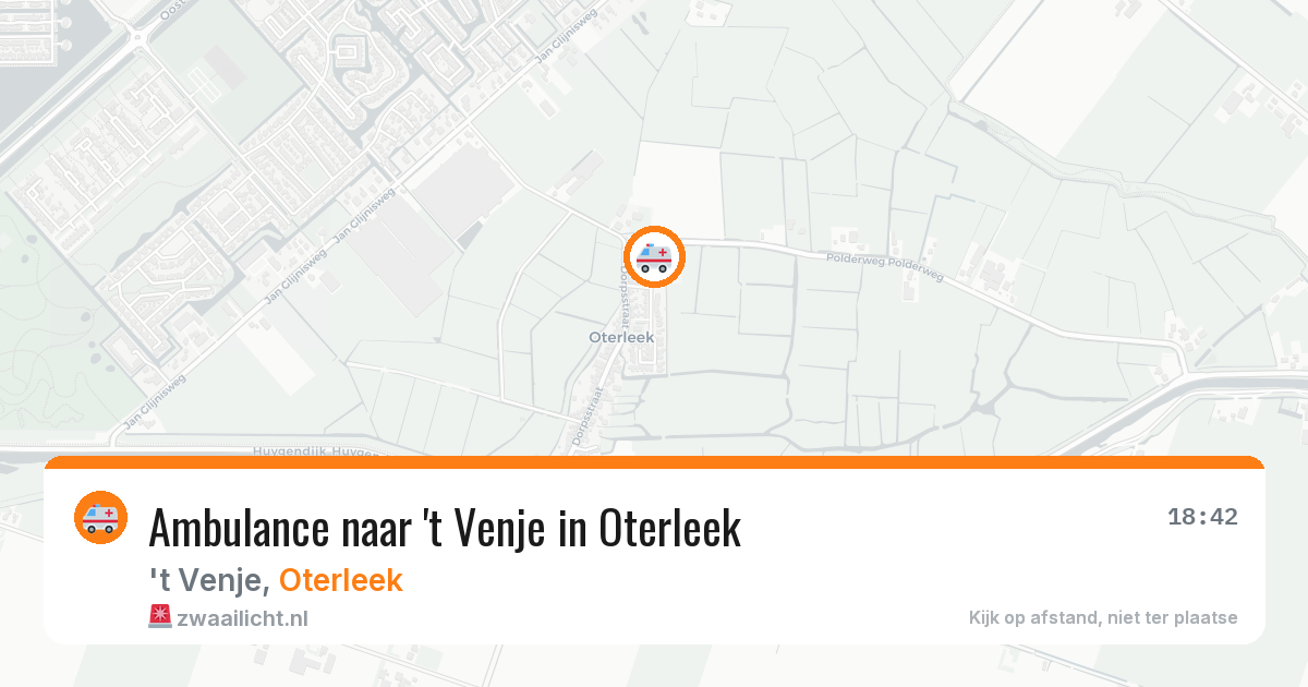 Ambulance naar 't Venje in Oterleek — 26 jun 2026