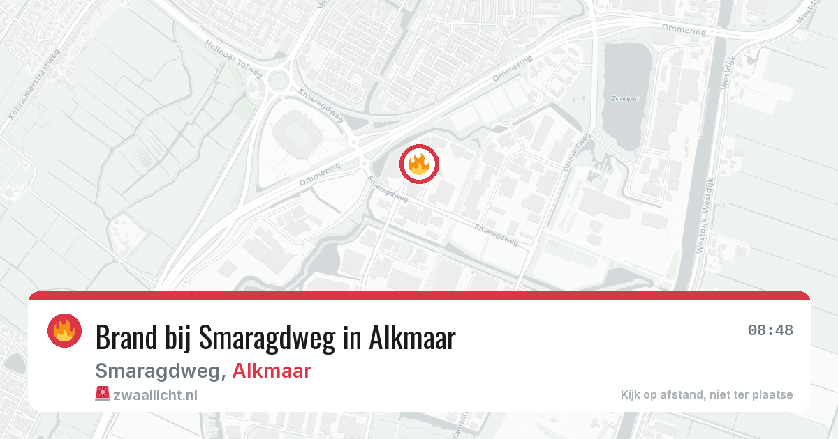 Brand bij Smaragdweg in Alkmaar — 6 mei 2026
